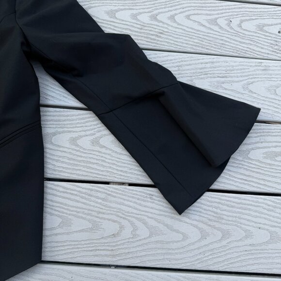 New The Limited Stretch Black Suit Blazer Jacket Coat Size 12 Open Front NWT - Picture 4 of 8